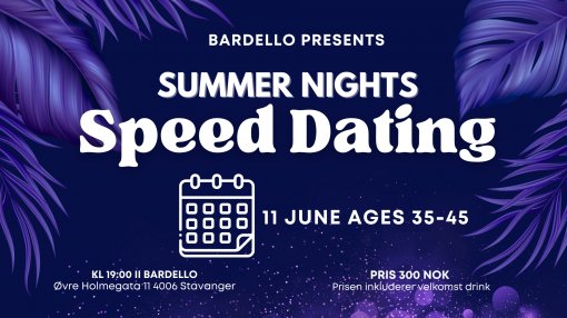 Speed ​​Dating: 11 June 2025 Ages 35-45